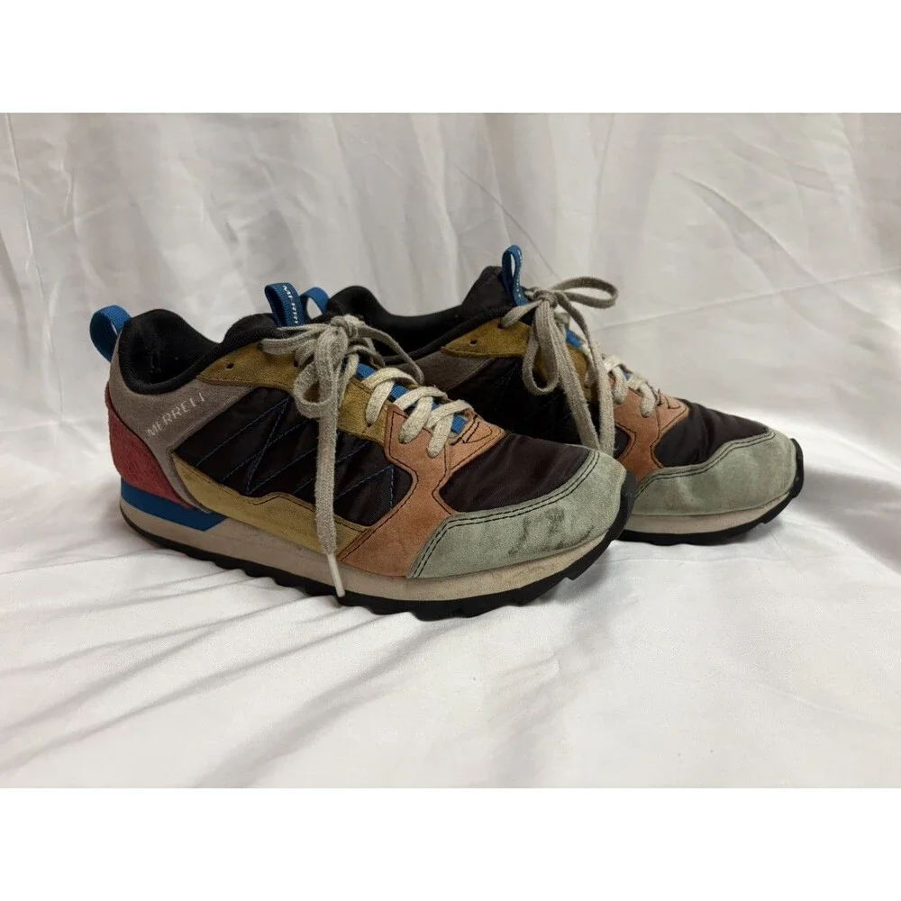 Merrell Alpine Multicolor Suede Retro  Hiking  Shoes Women’s Us Sz 7.5